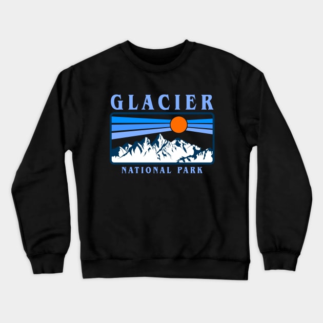 glacier national park Crewneck Sweatshirt by hardy 